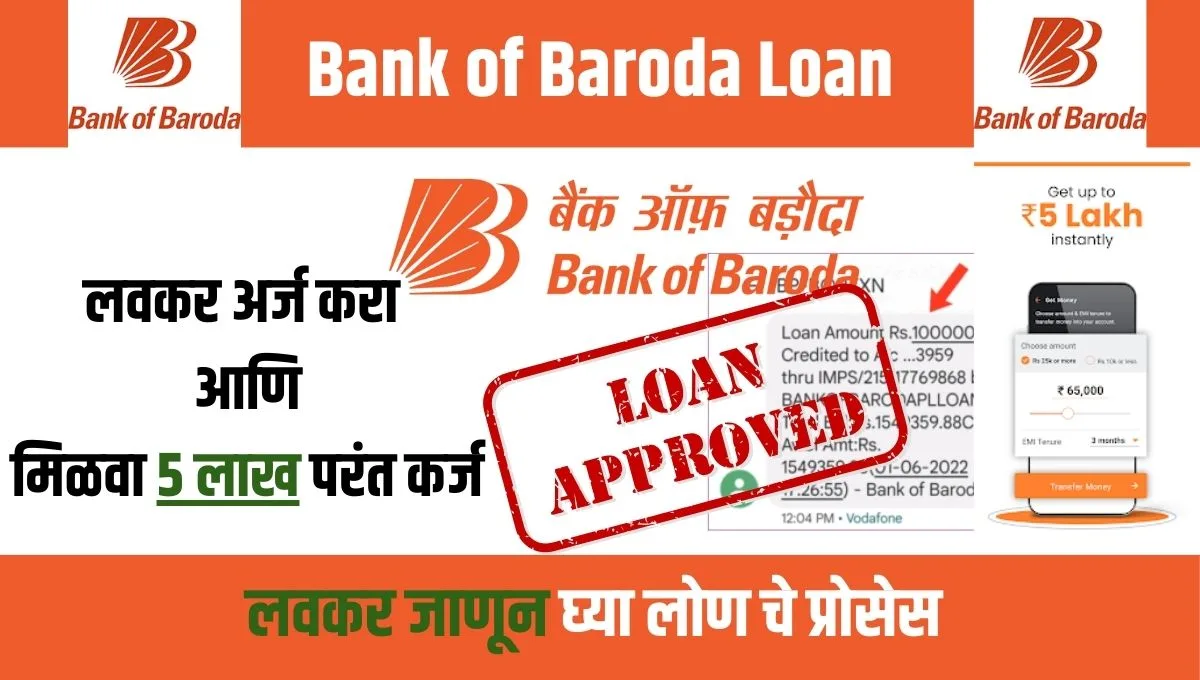 Bank of Baroda Instant Personal Loan: घरबसल्या मिळवा ₹2 लाखांपर्यंत वैयक्तिक कर्ज, जाणून घ्या संपूर्ण प्रक्रिया